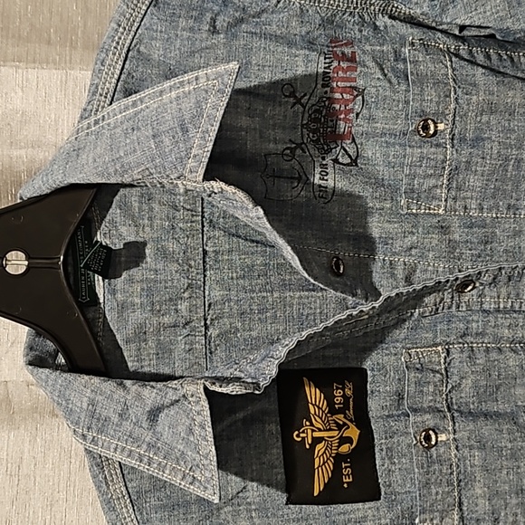 Ralph Lauren Denim Blouse - Picture 2 of 16